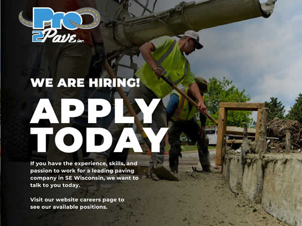 We Are Hiring - Pro2Pave